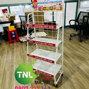 kệ sắt trưng bày Acecook