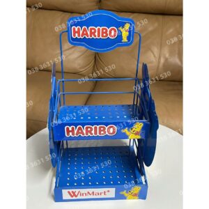 Kệ sắt trưng bày Haribo