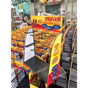 Kệ sắt trưng bày Maxell